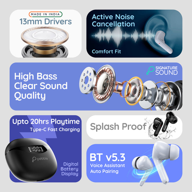 ๐ฅ pebble zenbuds tws earbuds (anc, deep bass, type c) โ best deal 2026 ๐ฅ pebble zenbuds tws earbuds (anc, deep bass, type c) โ best deal 2026
